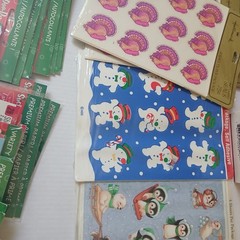 52 Packs Vintage stickety-doo-da stickers Christmas Collection Bundle