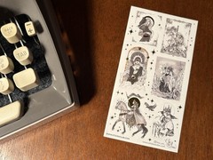 Stickii Vintage Queen Horse Crow Sticker Sheet Celia Beauduc Linu Art