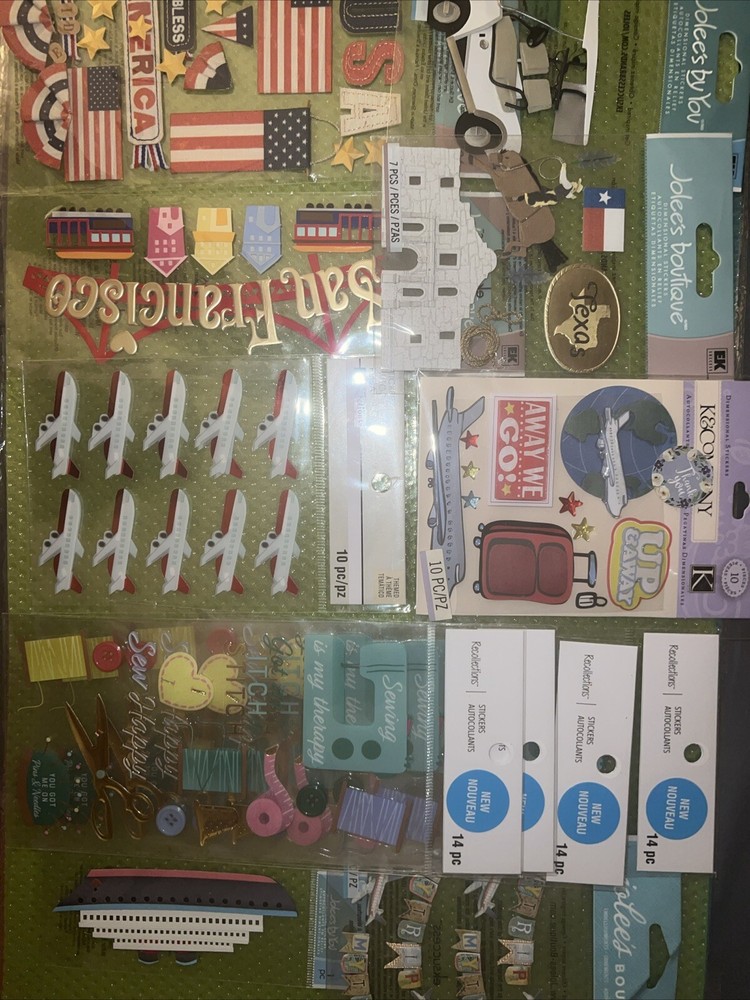 Jolee’s/Recollections/K&Company 3D Stickers (Lot of 12 Packages)