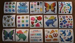 Pipsticks Assorted Sticker Lot Of 37 Modules. From Sticker Rolls.