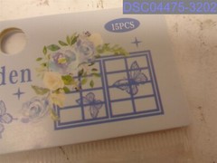 Qty=90 Pieces (6 Packages -15 Pieces Per Pack) Flower Garden Series Craft Paper