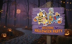 Winnie The Pooh & Friends Halloween Sticker Set – 26 Piece
