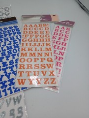 Alphabet Stickers Stamps Lot of 6 Various Brands Packs New Old Stock Sealed