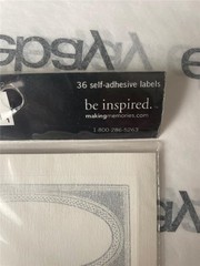New Making Memories 36 ARTISIAN LABELS STICKERS GOLD BLACK SILVER free USA sh