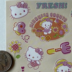 KINDNESS COUNTS HELLO KITTY Stickers(22pcs)Sanrio•Gardening •Sunshine•Flowers.