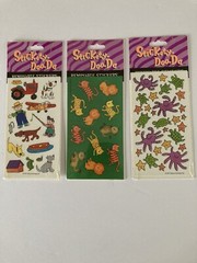Stickety Doo-Da Stickers Lot Of 3 Vtg 1997 Gibson Greetings NIP