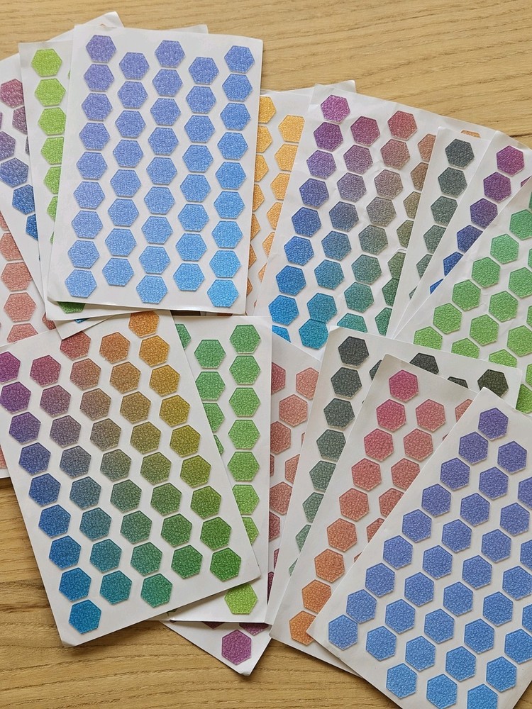 4 Pages Of Colorful Sensory Dot Stickers 43 Stickers On Each Page