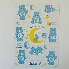 CARE BEARS sticker sheets GET IN BESTIE | SWEET DREAMS 6″ x 8″ sheets 4pk