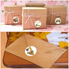 600 Pcs Car Trucks Roll Stickers for Kids Kindergarten Teacher School