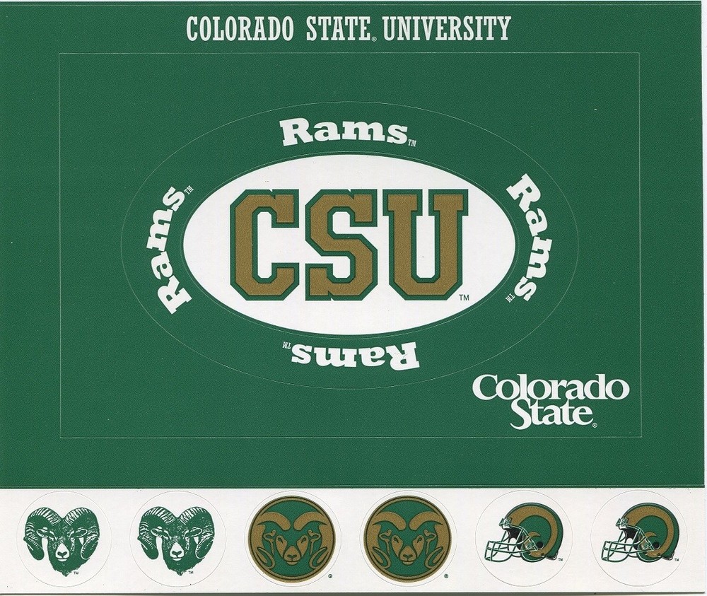 Colorado State University Rams NCAA Scrapbook Kit Sticker Paper U-CHOOSE 5 ITEMS