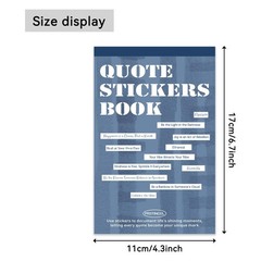 2346PCS Quote Stickers for Scrapbooking 48 Sheets Inspirational Craft Kit