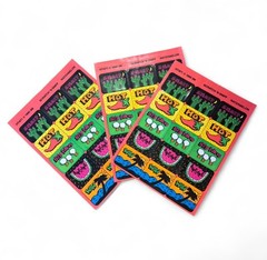 Vintage 90s 3M Scratch and Sniff Stickers Watermelon Neon Beach Cactus Lot of 3