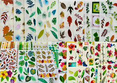 199+ Stickers Green Leaves Plants Fresh Forest Flower Bird Butterfly Cactus Tree