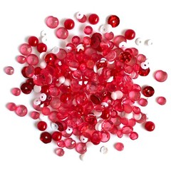 Buttons Galore Sparkletz CHRISTMAS SET Sparkling Sequin Jewels Embellishment Mix
