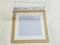 NEW Lot 8 MME Lay-over Layouts Baby Boy 8 x 8 Color Blue Brown Scrapbooking -F