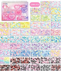 DAPUTOU 2300PCS Scrapbook Stickers Cute Butterfly Stars Heart Multi