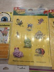 Lot Of Vintage Stickers Space Princess Sponge Bob Construction Etc