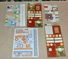 Large Mixed Lot Scrapbook Corners, Edges, Pict. Frames Partial Sheets (Lot #7)