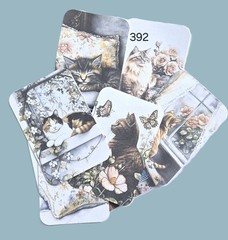 Cats and Books Journal Cards Supplies Scrapbooks Junk Journal 392