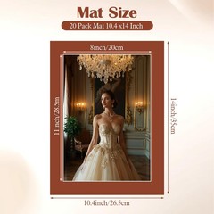 Mixed Color 11×14 Picture Mats For 8×10 Photos Acid Free Bevel Core 20 PCS