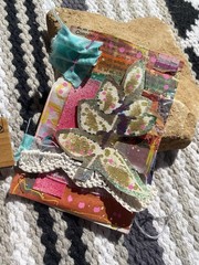 Unique Handmade Ephemera, Scrapbook,Junk Journal,tag,embellishment Mixed Media