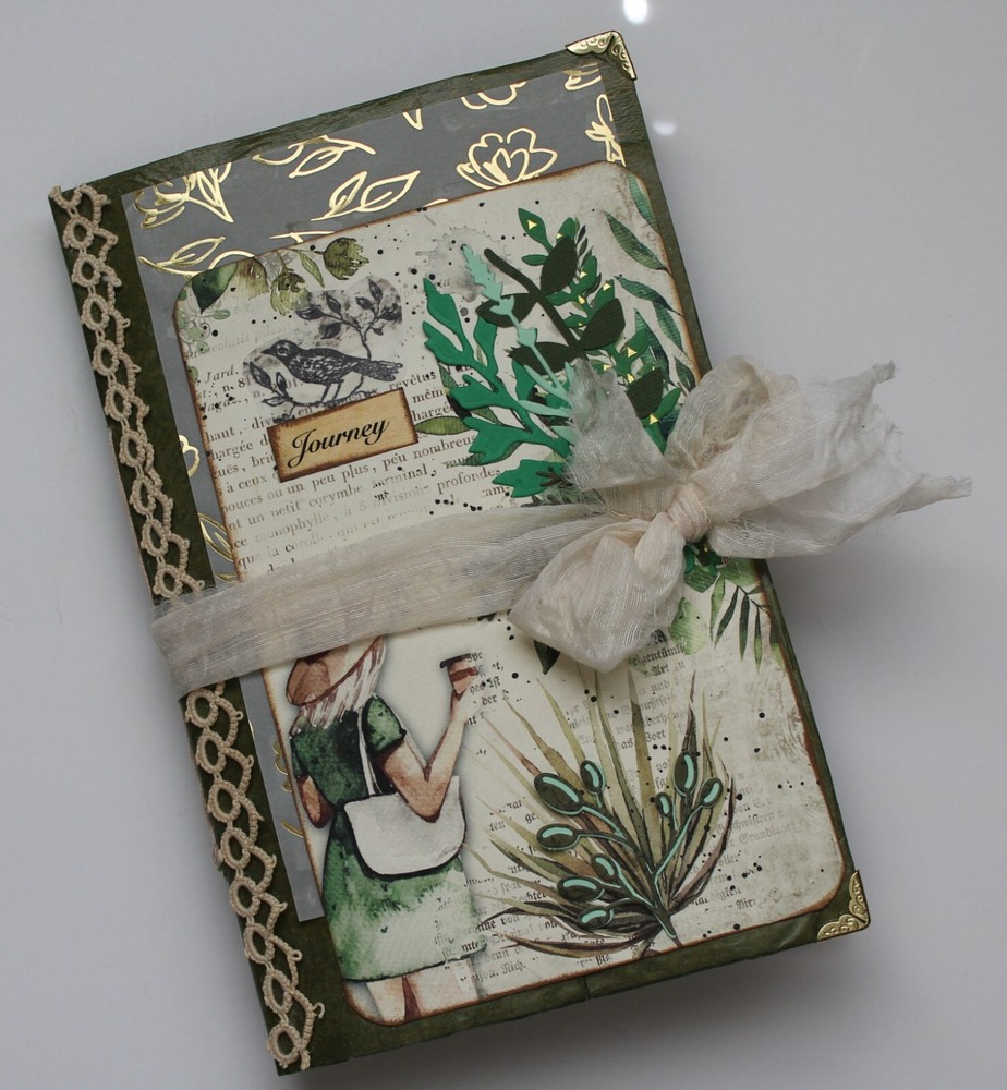 Handmade «Green Garden» Themed Album/Journal