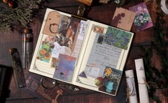 200pcs Vintage Junk Journal Supplies,Scrapbook Supplies Scrapbooking Paper and S