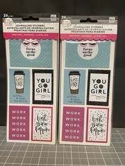 The Happy Planner Journaling Sticker Set Boss Babe Work Career – 26 Pcs x2 Packs