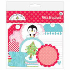 Doodlebug Design BITS AND PIECES – LET IT SNOW 42 PIECES- 2 PKGS