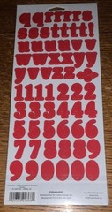 Lil Davis Designs ~Castaway Sunset Cardstock Alphabet Letters Scrapbook Stickers
