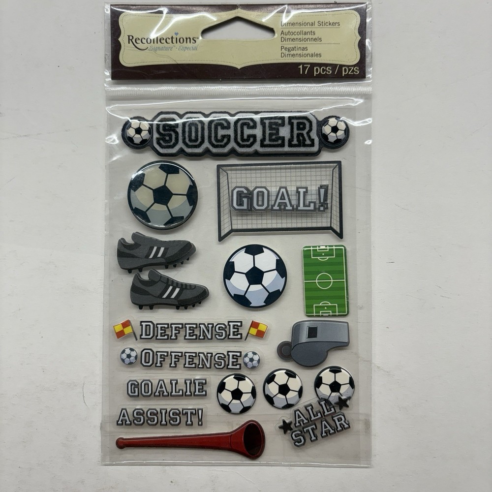 Soccer Balls Goal Offense Defense Assist All Star Field Recollections Stickers