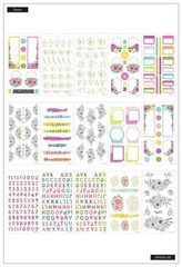 Happy Planner Sticker Book – Colorful Florals 613 Pieces