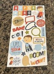 Echo Park ALL BOY Sticker Book 16 Pages Icons Letters Words Phrases