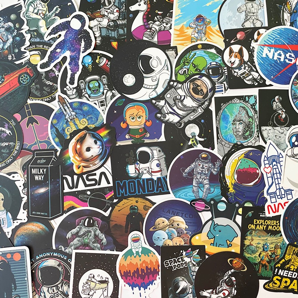 50pcs NASA stickers, Astronaut, Space, spaceship, FREE Shipping*