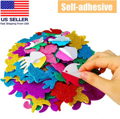 Glitter Colorful Sea Animals Shapes Foam Stickers Self Adhesive Kid’S Arts Craft