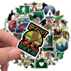 50X Bigfoot Sasquatch Jungle Mountain Stickers Scrapbook Skateboard Bike Hiking