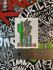 Vintage Stickers Wile E. Coyote Prism Vending Machine Sticker VTG 85