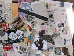 30 Piece Junk Journal sticker Ephemera Vintage Paper FANCY CUTS STAMPS WORDS