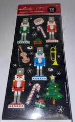 6-Packs! Hallmark Glitter Christmas Nutcracker Sticker Packs – 432 Stickers
