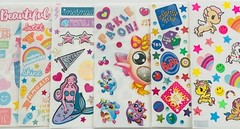 39 STICKER SHEETS LOT, Bulk stickers PK, Mxd Themes BABY BIRTHDAY SAFARI JUNGLE