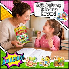 Scented Scratch and Sniff Stickers for Kids – Large Reward Stickers, Fruit Desig