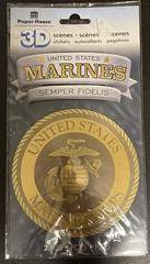 United States Marines 3D Scrapbook Stickers Military Paper House Scrapbooking