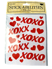 Valentine’s Love Hearts Hugs Kisses Stickers 2 Sheets / The Paper Studio