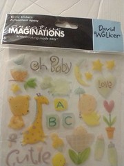 David Walker Epoxy Stickers Creative imaginations. Babies One Sheet New. Sealed.