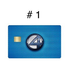 2 Fantastic 4 Premium Quality Bank Card Skin Small Chip Pick Any 2 Skins