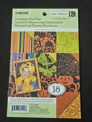 New! Jen Yanok K & Company Designer Mat Pad Halloween 4×6