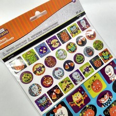 Halloween Creatology Scrapbook Stickers 84pc Pumpkin Ghost Bat Prism Sparkle NOS