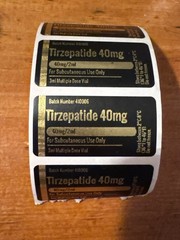Customizable Black And Gold Peptide Vial Labels for 3ml Vials **********