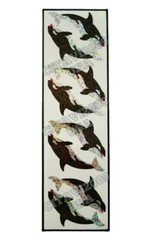 HAMBLY STUDIOS PRISMATIC SMALL ORKA – ORCA WHALE OCEAN VINTAGE RARE RETIRED
