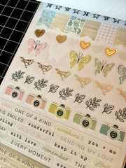 Crate Paper GINGHAM GARDEN 8 Sheet Stickers, 12×12 Paper, 6×8 Paper PARTIALS